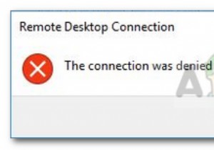 फिक्स:कनेक्शन अस्वीकार कर दिया गया था क्योंकि उपयोगकर्ता खाता दूरस्थ लॉगिन के लिए अधिकृत नहीं है 