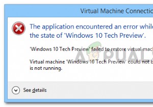 फिक्स:हाइपरवाइजर विंडोज 10 पर त्रुटि नहीं चल रहा है 