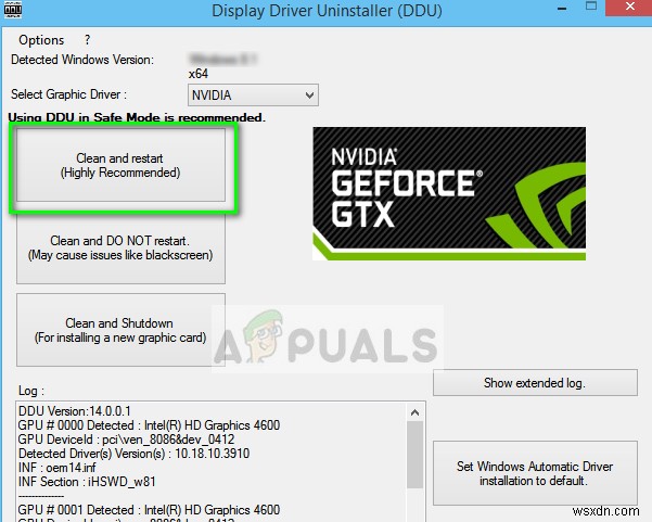 फिक्स:GeForce अनुभव सेटिंग्स को पुनः प्राप्त करने में असमर्थ 