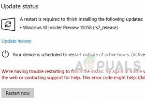 फिक्स:विंडोज 10 पर विंडोज अपडेट एरर 0x8024a11a 
