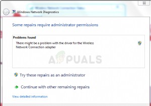 फिक्स:वाई-फाई एडाप्टर के लिए ड्राइवर के साथ कोई समस्या हो सकती है 