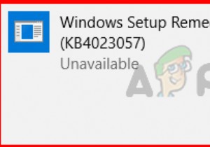 विंडोज सेटअप रिमेडियेशन (KB4023057) क्या है? 