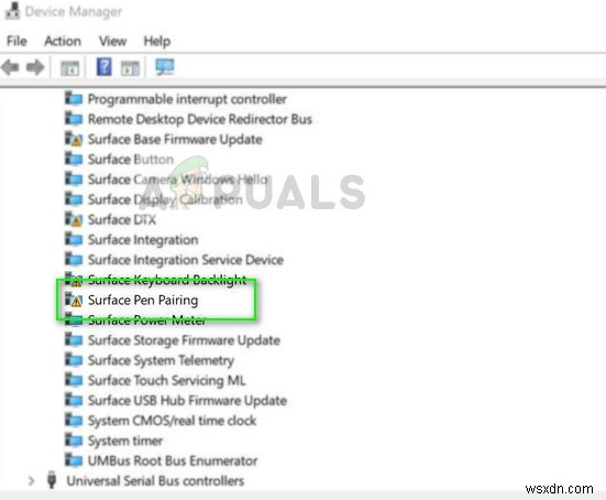 फिक्स:सरफेस पेन ड्राइवर एरर 