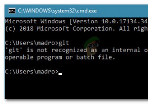 फिक्स: गिट  को आंतरिक या बाहरी कमांड के रूप में मान्यता नहीं है 