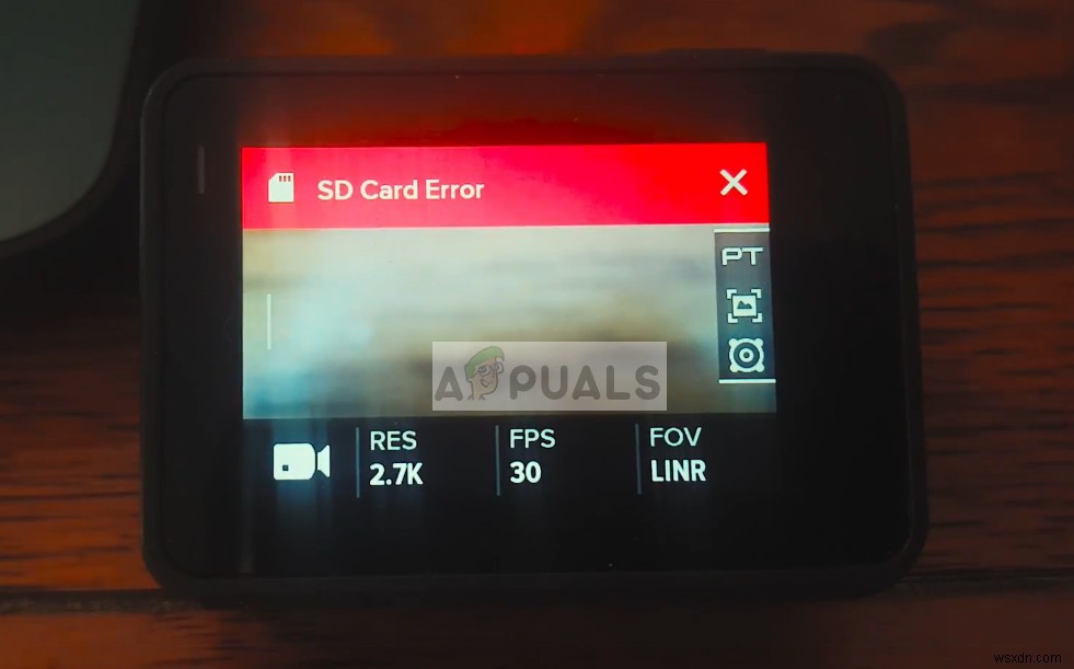फिक्स:गोप्रो एसडी कार्ड त्रुटि 