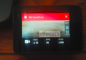 फिक्स:गोप्रो एसडी कार्ड त्रुटि 