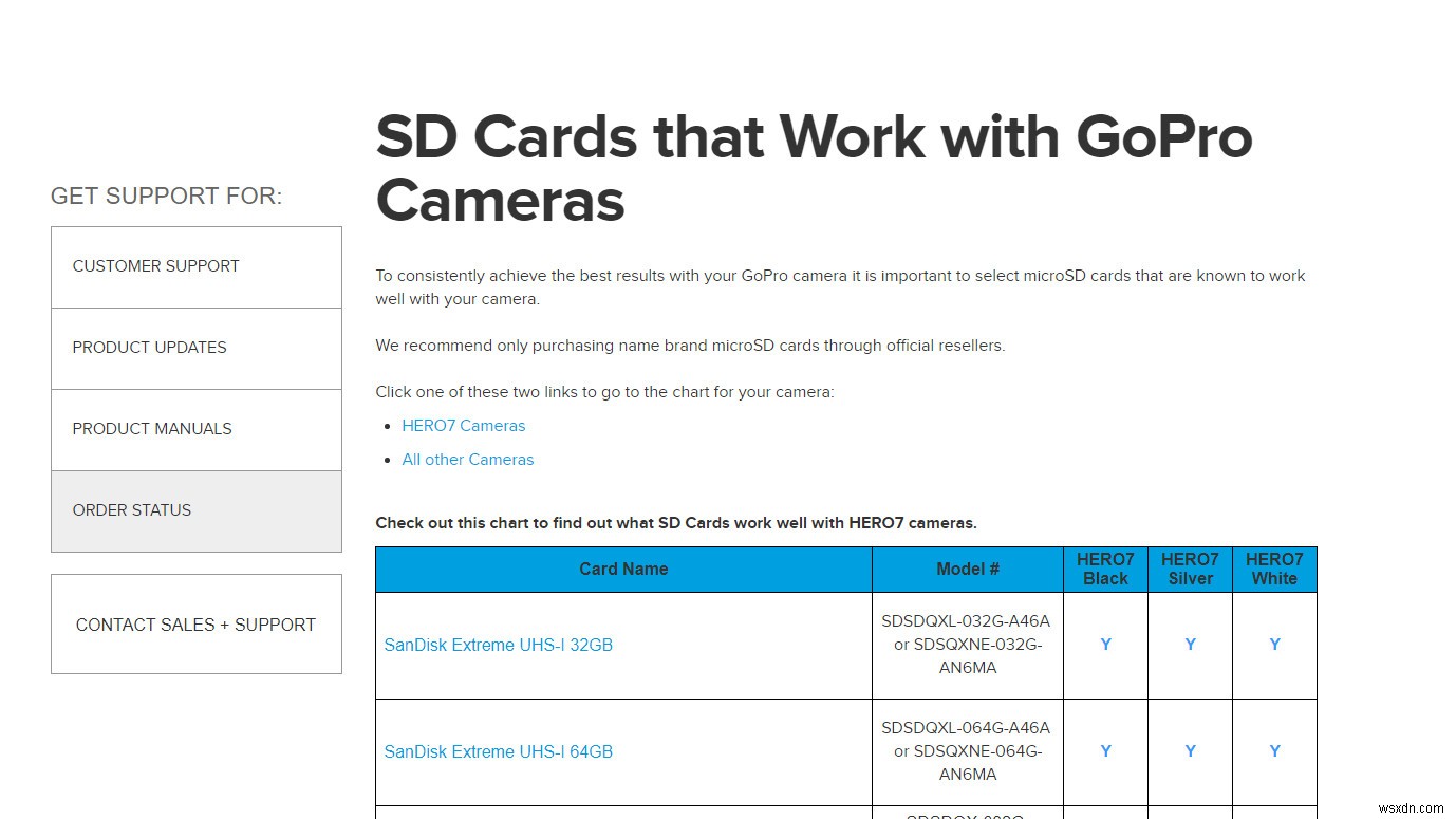 फिक्स:गोप्रो एसडी कार्ड त्रुटि 