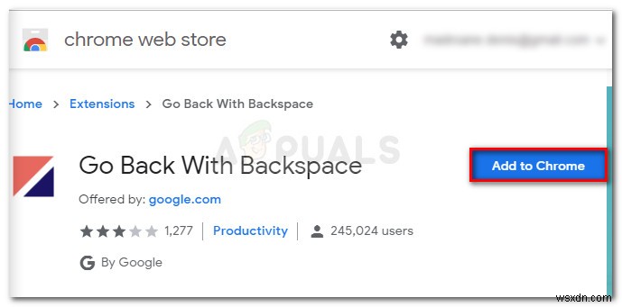 फिक्स:बैकस्पेस शॉर्टकट Google क्रोम में काम नहीं कर रहा है 