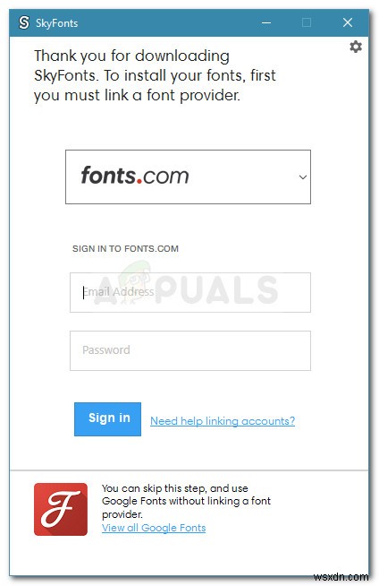 Windows पर SkyFonts के साथ फ़ॉन्ट्स कैसे स्थापित करें