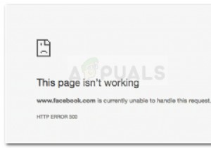 ठीक करें:Facebook वर्तमान में इस अनुरोध को संभालने में असमर्थ है।