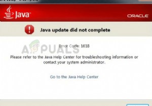 जावा त्रुटि कोड 1618 को कैसे ठीक करें 