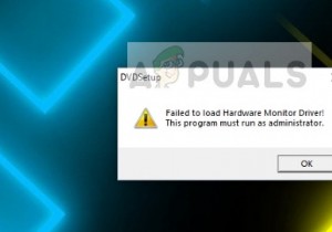 फिक्स:हार्डवेयर मॉनिटर ड्राइवर लोड करने में विफल 