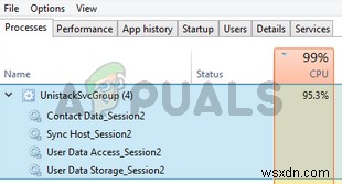 यूनिस्टैक सर्विस ग्रुप (unistacksvcgroup) हाई सीपीयू या मेमोरी यूसेज को कैसे ठीक करें 