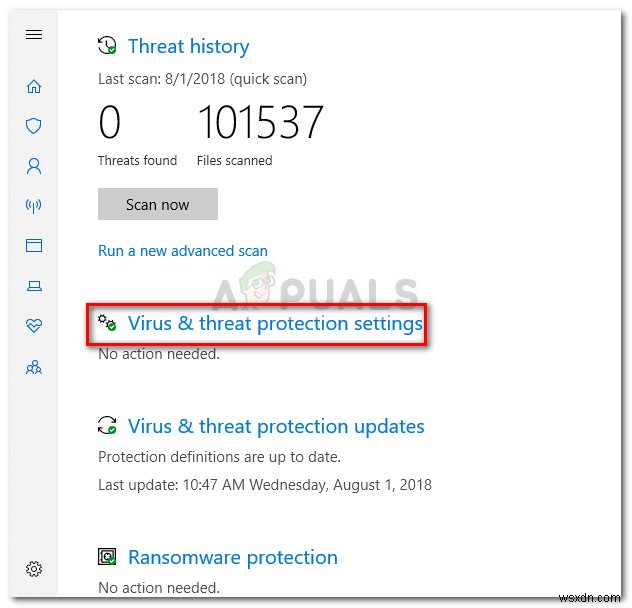 फिक्स:विंडोज डिफेंडर ब्लॉकिंग अवास्ट एंटीवायरस (VisthAux.exe) 