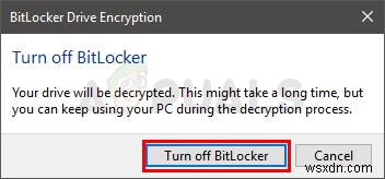 Windows 10 पर सिस्टम ड्राइव के लिए BitLocker को चालू या बंद कैसे करें