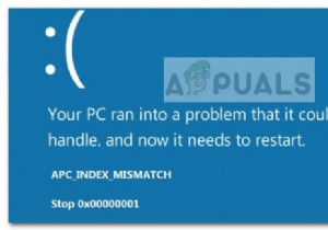 फिक्स:एपीसी इंडेक्स मिसमैच के कारण ब्लू स्क्रीन 