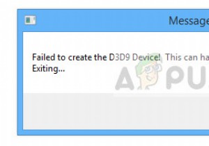 फिक्स:d3d9 डिवाइस बनाने में विफल 