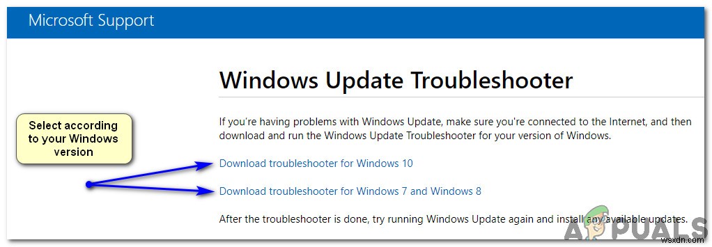 विंडोज 8 और 10 में विंडोज अपडेट ट्रबलशूटर का उपयोग कैसे करें 