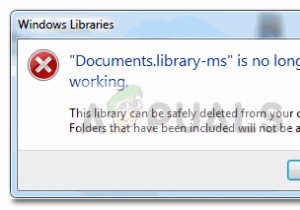 फिक्स:Documents.library-ms काम नहीं कर रहा है 