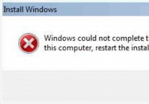 ठीक करें:Windows संस्थापन पूर्ण नहीं कर सका