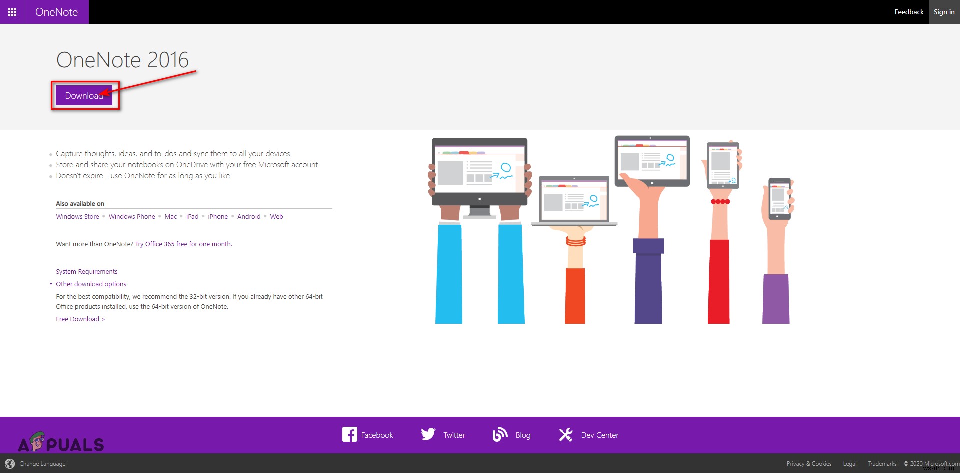 OneNote के बजाय OneNote 2016 कैसे स्थापित करें 