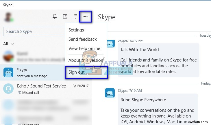 ठीक करें:Skype संदेश नहीं भेजे जा रहे हैं