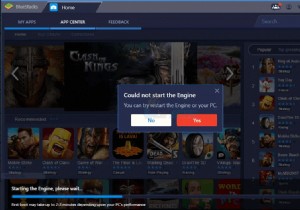 ठीक करें:ब्लूस्टैक्स इंजन प्रारंभ नहीं होगा