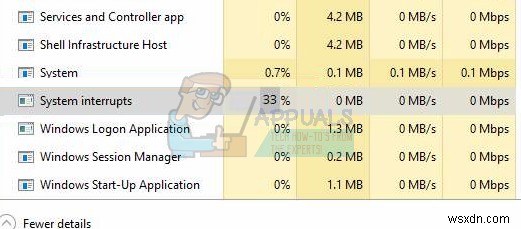 फिक्स:सिस्टम उच्च CPU उपयोग को बाधित करता है 