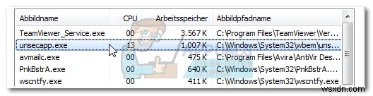 क्या है:Unsecapp.exe  WMI क्लाइंट एप्लिकेशन के लिए एसिंक्रोनस कॉलबैक  