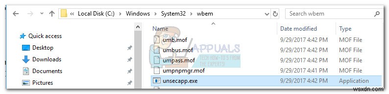 क्या है:Unsecapp.exe  WMI क्लाइंट एप्लिकेशन के लिए एसिंक्रोनस कॉलबैक  