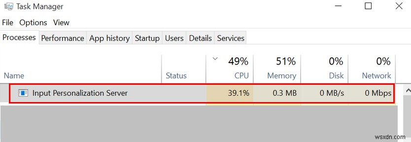 फिक्स: Inputpersonalization.exe  द्वारा उच्च CPU और मेमोरी उपयोग 