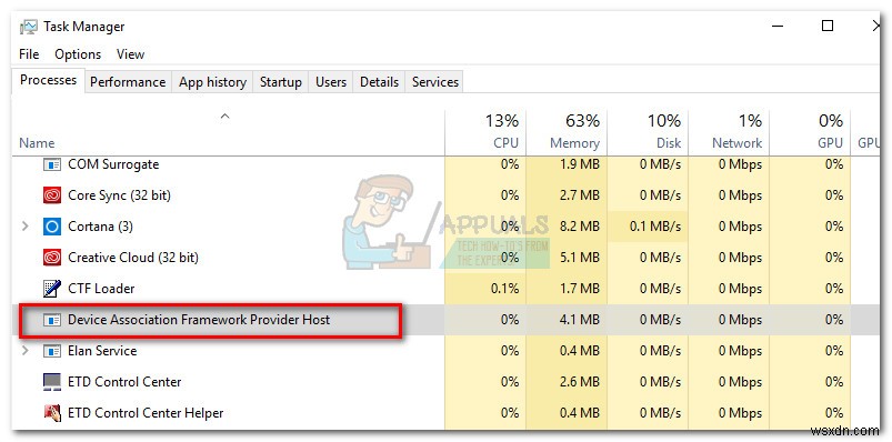 फिक्स:dasHost.exe उच्च CPU और मेमोरी उपयोग 