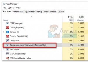 फिक्स:dasHost.exe उच्च CPU और मेमोरी उपयोग 