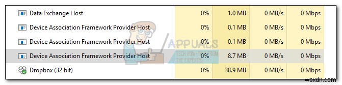 फिक्स:dasHost.exe उच्च CPU और मेमोरी उपयोग 