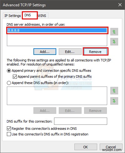 फिक्स:DNS सर्वर अनुपलब्ध 