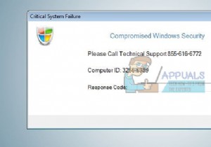 फिक्स:स्क्रीन पर गंभीर सिस्टम विफलता 