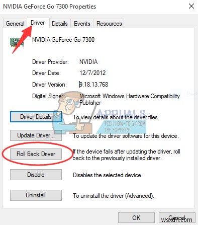 NVIDIA ड्राइवर्स को रोलबैक कैसे करें 