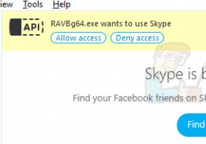 फिक्स:RAVBg64.exe स्काइप का उपयोग करना चाहता है 