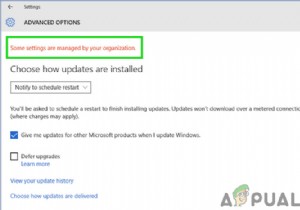 कैसे ठीक करें  कुछ सेटिंग्स आपके संगठन द्वारा प्रबंधित की जाती हैं  
