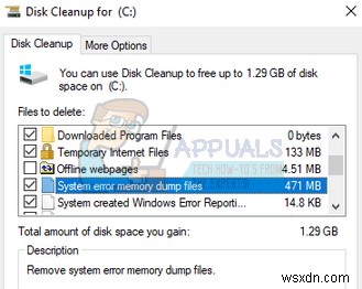 सिस्टम त्रुटि मेमोरी डंप फ़ाइलों को कैसे हटाएं 