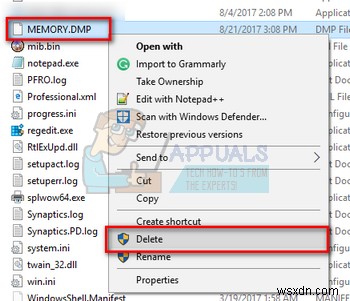 सिस्टम त्रुटि मेमोरी डंप फ़ाइलों को कैसे हटाएं 
