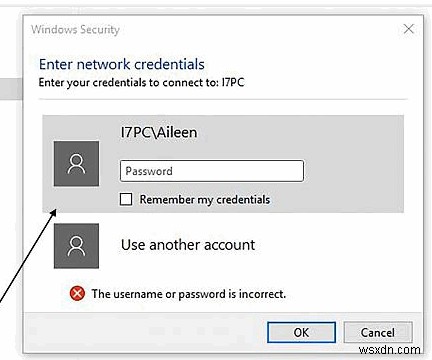 ठीक करें:Windows 10 पर नेटवर्क क्रेडेंशियल पॉपअप दर्ज करें