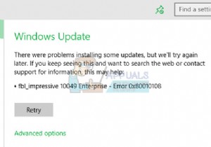 विंडोज अपडेट त्रुटि को कैसे ठीक करें 0x80010108 