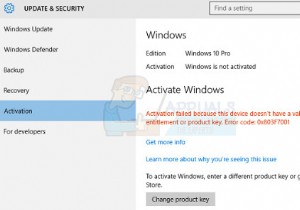 फिक्स:विंडोज 10 त्रुटि कोड 0x803F700 