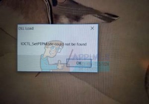 ठीक करें:IOCTL_Set PTPMode नहीं मिला