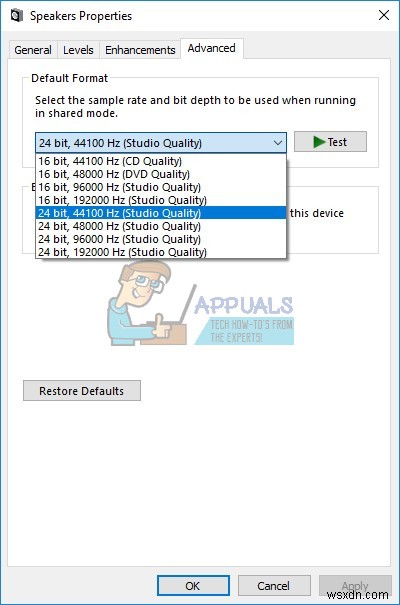 फिक्स:audiodg.exe द्वारा उच्च CPU उपयोग 