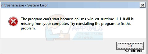 फिक्स:api-ms-win-core-timezone-i1-1-0.dll आपके कंप्यूटर से गायब है 