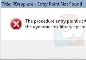 कैसे ठीक करें प्रक्रिया प्रविष्टि बिंदु ucrtbase.terminate गायब है या उसका पता नहीं लगाया जा सकता है