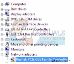 कैसे ठीक करें  Realtek PCIe GBE फैमिली कंट्रोलर एडेप्टर ड्राइवर - या हार्डवेयर से संबंधित समस्याओं का सामना कर रहा है  