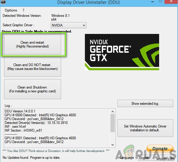 फिक्स:NVIDIA ड्राइवर NVIDIA इंस्टालर विफल त्रुटि के साथ विफल रहता है 